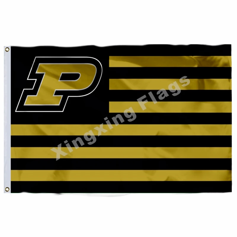 Purdue Boilermakers с измененным флагом США 3ft X 5ft полиэстеровый баннер Летающий Размер № 4