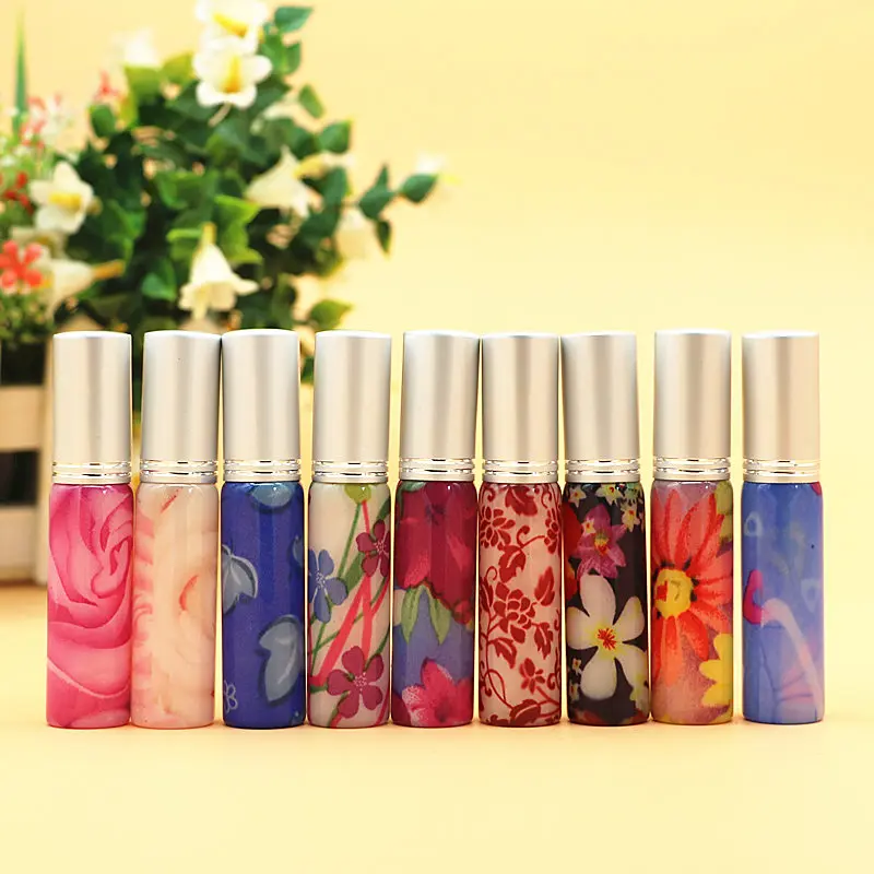 10 шт./лот 8 мл дорожная Бутылка наклейка глазурованная стеклянная бутылка для