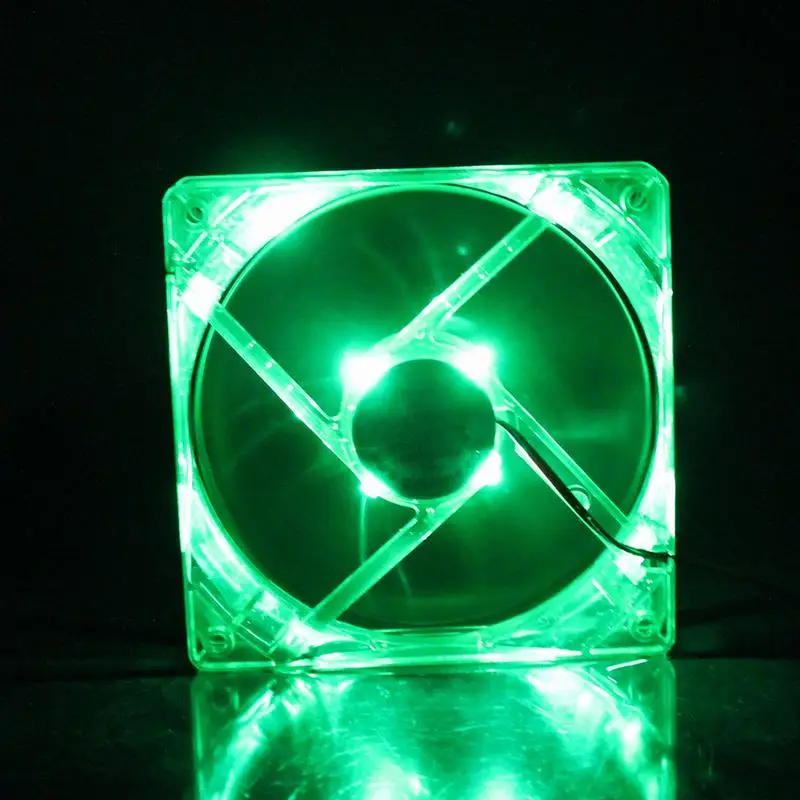 Gdstime 50 шт. пять цветов свет Quad 4 LED 120 мм PC корпус компьютера Вентилятор охлаждения