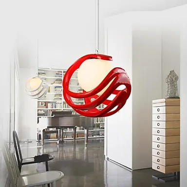 Современная светодиодная лампа из смолы и стекла светильник для столовой