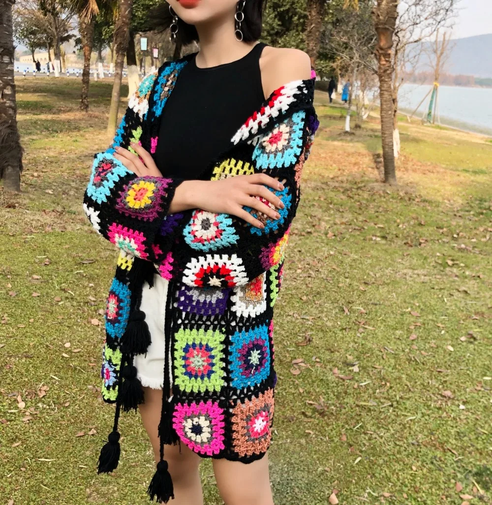 2020 New Hot Sales Ladies Boho Blouse Hollow-out Sweater Jumper Fashion Casual Pierced Pullover Women Autumn Summer Knitwear | Женская