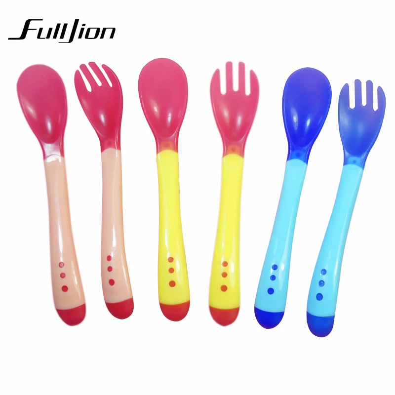 1 шт. новинка 2015 безопасная ложка с чувствительной температурой детские столовые