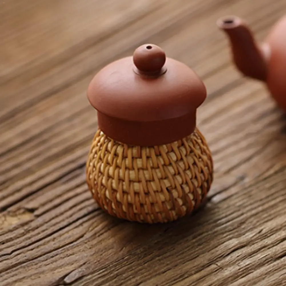 Натуральная ротанговая крышка для чашки ручной работы держатель крышки горшка