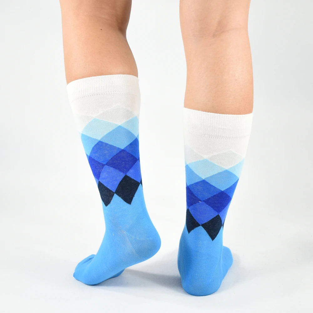 Носки мужские удлиненные х/б|happy socks|socks men highbusiness socks |