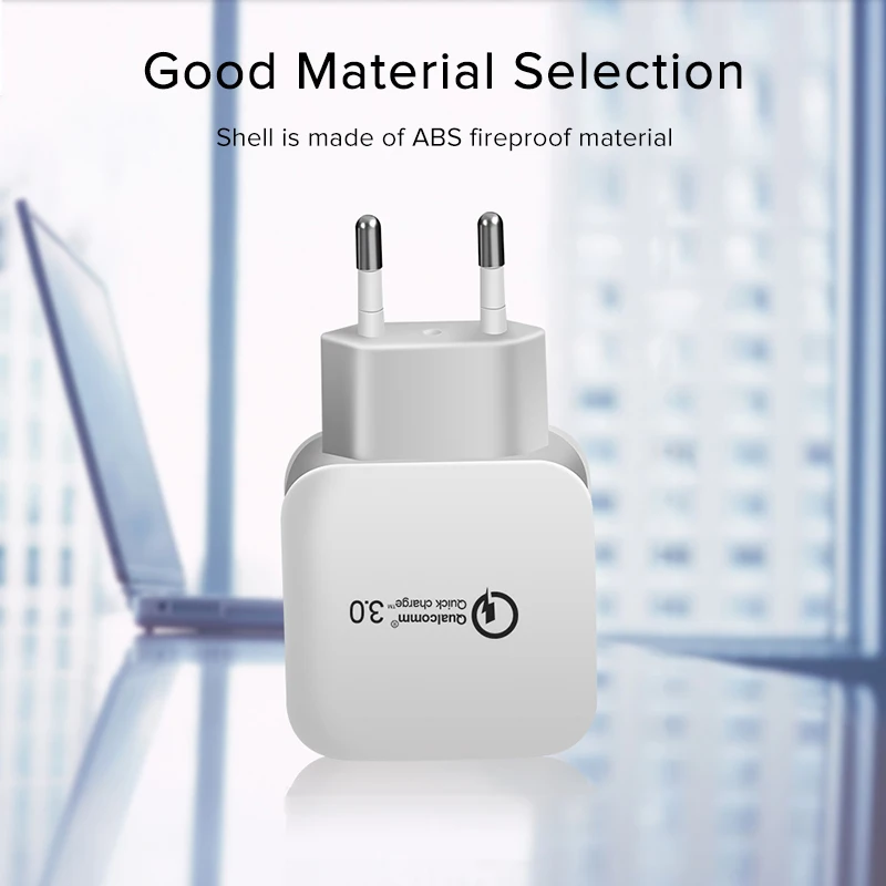 Eecpt Quick Charge 3,0 USB Зарядное устройство 5V 3A адаптер питания для быстрой зарядки для iPhone X samsung Xiaomi QC3.0 дорожный настенный телефон Зарядное устройство