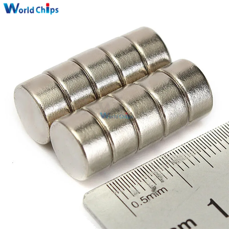 10 шт. супер сильные цилиндрические круглые Дисковые Магниты редкоземельные