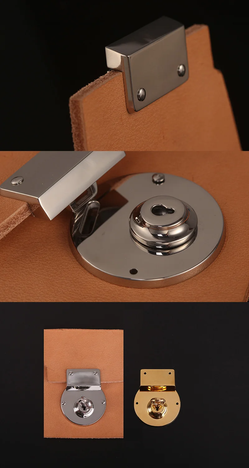 WUTA нержавеющая сталь DIY кожаная сумка Пряжка оборудование для скручивания Круглый Поворотный замок застежка для сумки Прочный для Dulles сумка замок