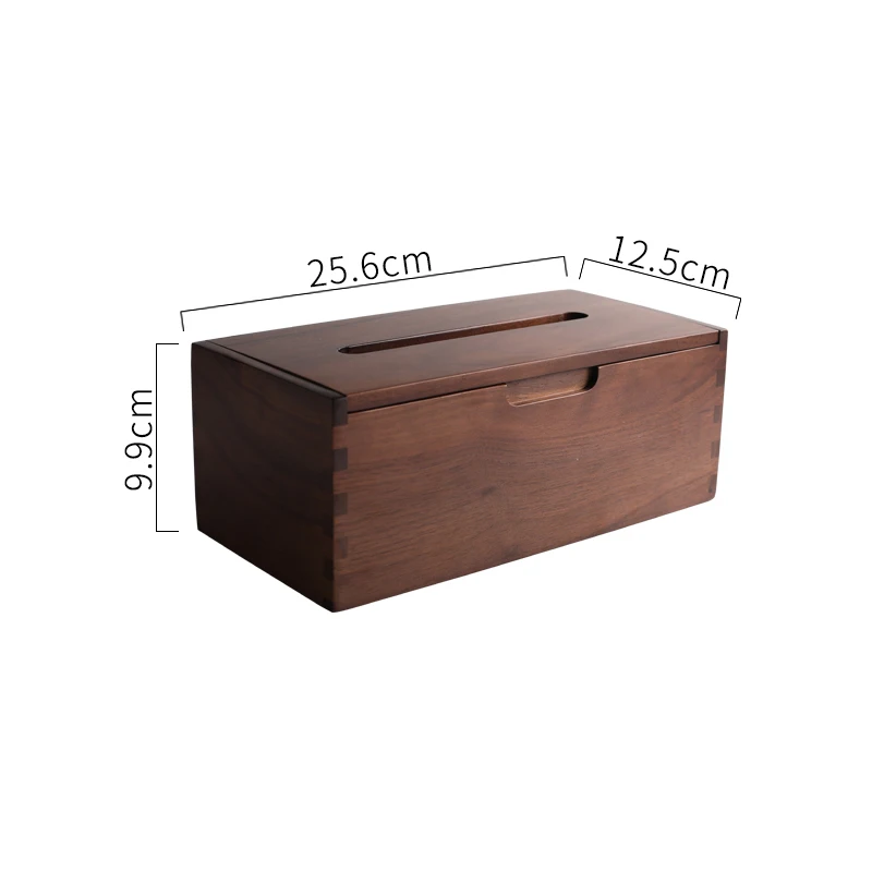 Tissue Box Японский стиль черный орех Коробка для салфеток держатель Деревянный диспенсер для салфеток настольная коробка для хранения кухня ванная комната Органайзер Домашний декор - Цвет: Tissue Box