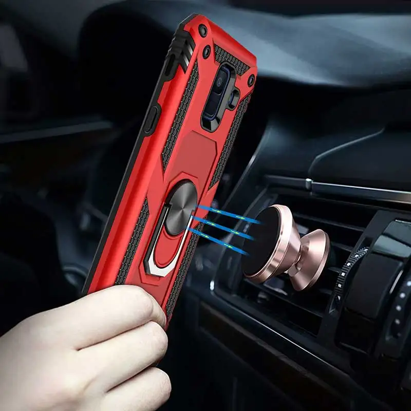 Противоударный чехол с подставкой для Samsung Galaxy S8 S9 S10 S10E Plus A6 A7 A8 A9 2018 Note 8 9 J3 J4 J6 J7