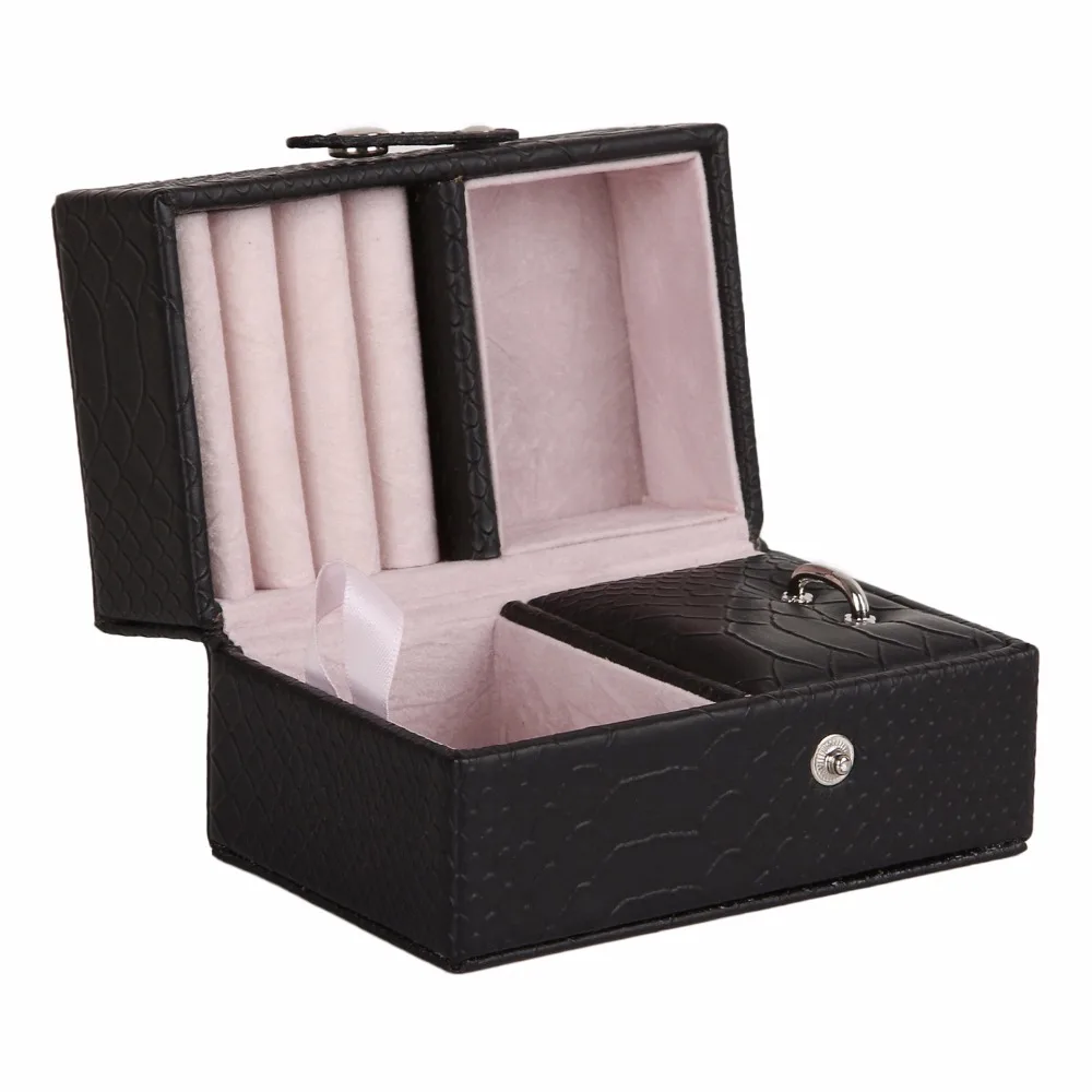 Большой ящик для хранения ювелирных изделий органайзер дисплея чехол