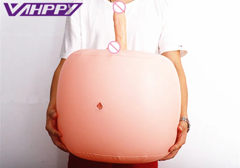 Надувная подушка для секса + большой фаллоимитатор супер реалистичный пенис