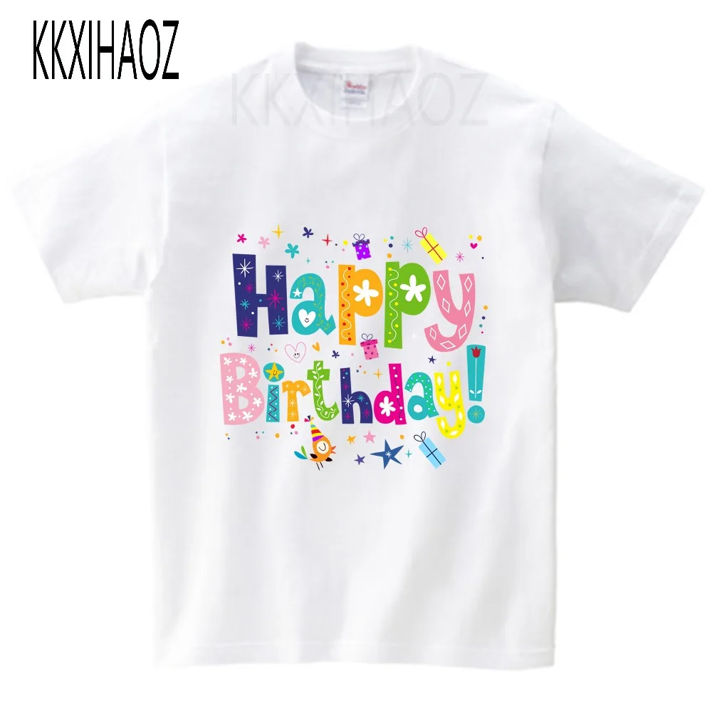 Рождественская футболка для мальчиков на день рождения 1 2 3 4 5 6 7 8 9 лет хлопковая