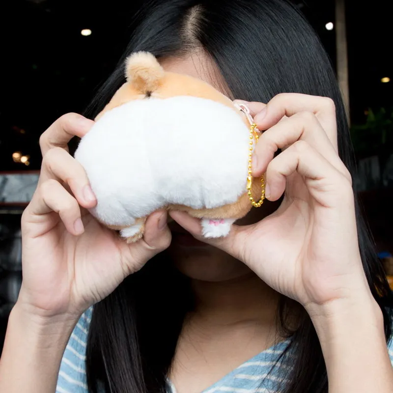 Coin Wallet MSMO Chibi Corgi Butt сумка через плечо маленькая милая собака плюшевая сумка через плечо креативный Рождественский подарок для детей для девочек - Цвет: Coin Wallet