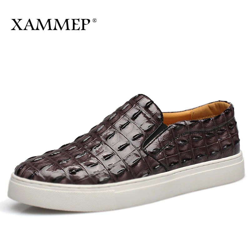 Кроссовки Xammep мужские без шнуровки брендовые сникерсы из искусственной кожи