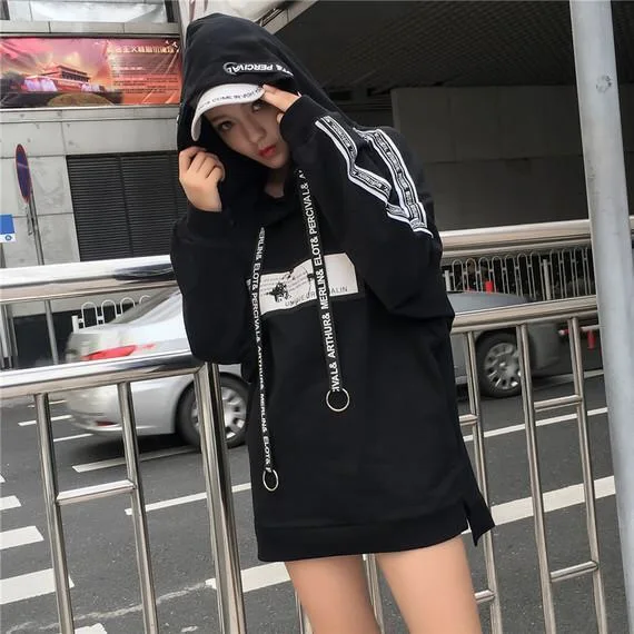 Харадзюку женские толстовки, повседневные толстовки bangtan для мальчиков, корейский пуловер с капюшоном, черная толстовка, осенняя одежда размера плюс для женщин