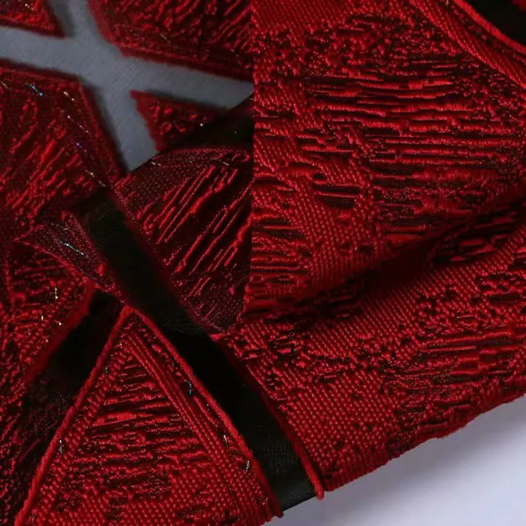 Новинка 2019 года жаккардовые ткани с необычным узором сезон весна-лето модные