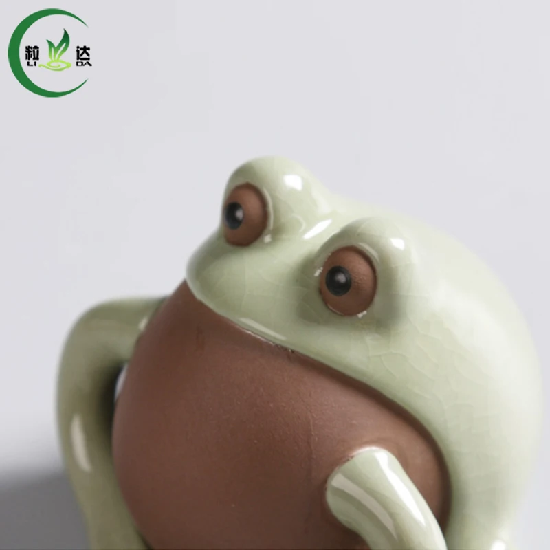 Ge Яо зеленая лягушка Кофе и Чай инструменты Керамика домашних животных Кунг фу