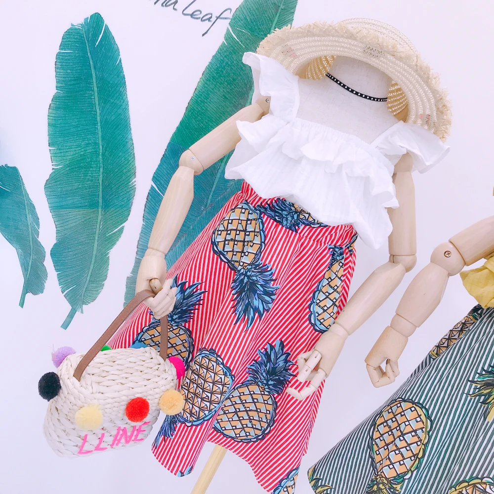 Детская одежда для девочек лето 2019 новые милые кружевные топы на бретельках с