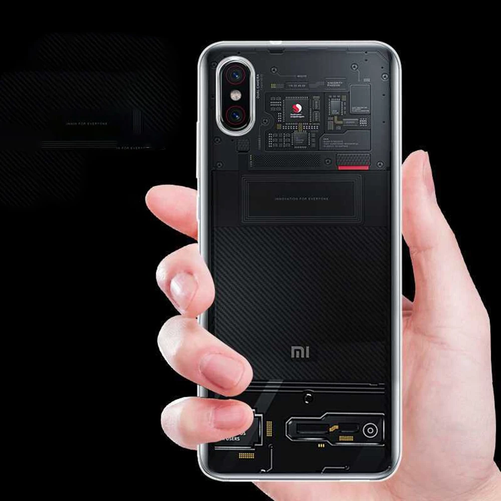 Чехол KISSCASS для Xiaomi Mi8 Mi6 Mi5 Mi 8 SE прозрачные мягкие чехлы из ТПУ телефонов Redmi 4X Note 5
