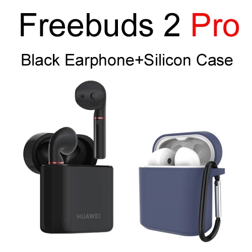 2 Pro Black add case Huawei Freebuds 2 Pro Huawei Bluetooth Headset CM-H2 Wireless earphone Hi-Fi Waterproof IP54 Tap control Wireless Charge - Цвет: 2 Pro Black add case