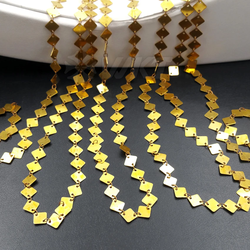 Оптовая продажа 10 метровая квадратная цепь для планшета с гальваническим