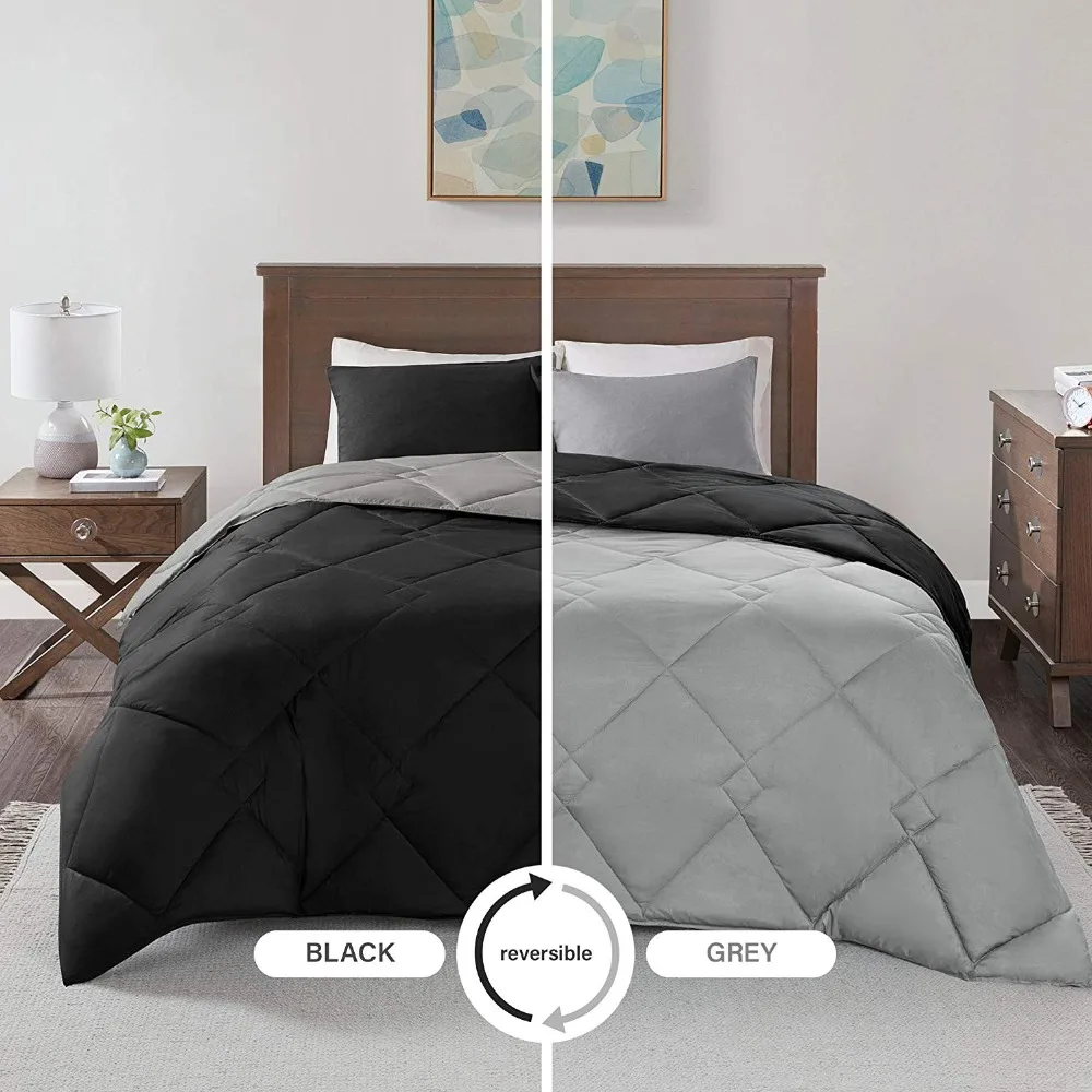 Эксер Король Королева двойной размер двустороннее одеяло стеганое с угловыми