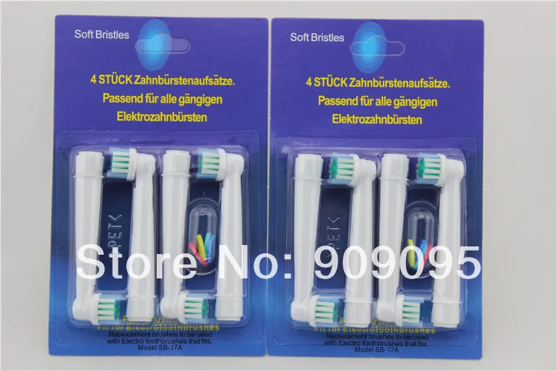 3200 шт./лот нейтральный упаковка пакет для eb17-4 4 шт / pack электрическая зубные щетки