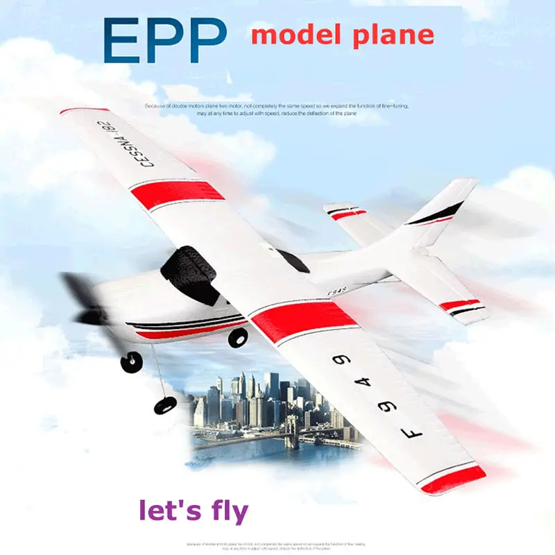 Модель самолета Wltoys F949 CESSNA 182 3 канала 2 4G радиоуправляемый самолет EPP модель RTF без