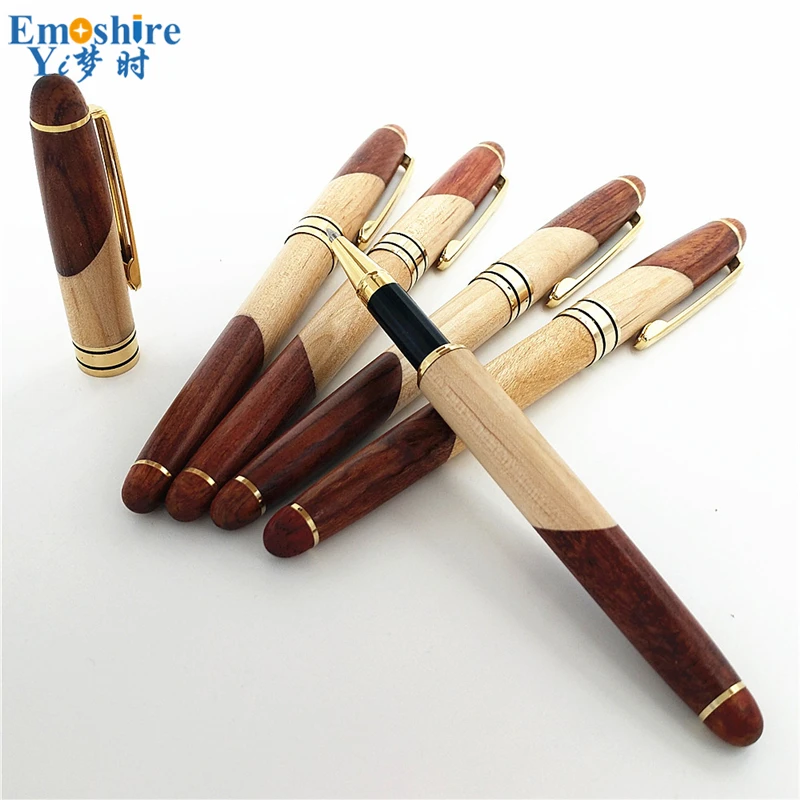 Деревянная шариковая ручка уникального дизайна металлические стержни фирменные