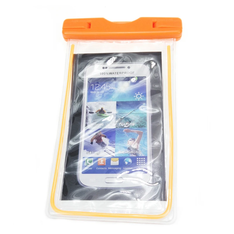 orange case Водонепроницаемый чехол для телефона huawei mate 10 lite pro p10 lite P Smart p9 p8 lite смарт-чехол с карманом под водой для дайвинга - Цвет: orange case