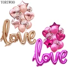 YORIWOO, Свадебные Воздушные шары из латекса, Искусственная любовь, украшения для дня рождения, детские, детские, Детские шары, мальчик или девочка