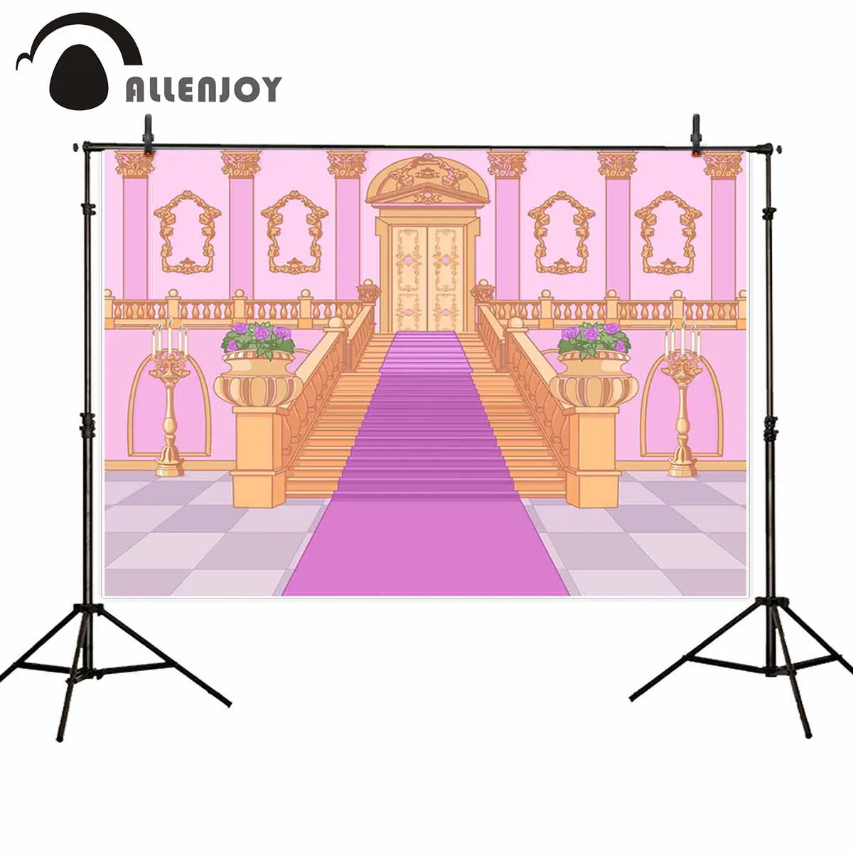 Фон для профессиональной фотосъемки Allenjoy фиолетовый роскошный лестница