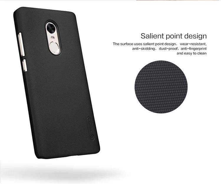 Redmi Note 4X чехол Xiaomi Redmi Note 4X чехол NILLKIN супер матовый защитный жесткий чехол с бесплатной защитой экрана