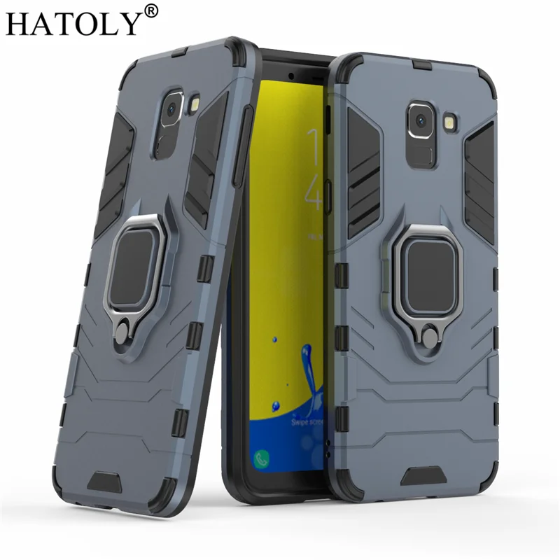 Чехол HATOLY для Samsung Galaxy J6 2018 чехол с магнитным кольцом на присоске Чехлы