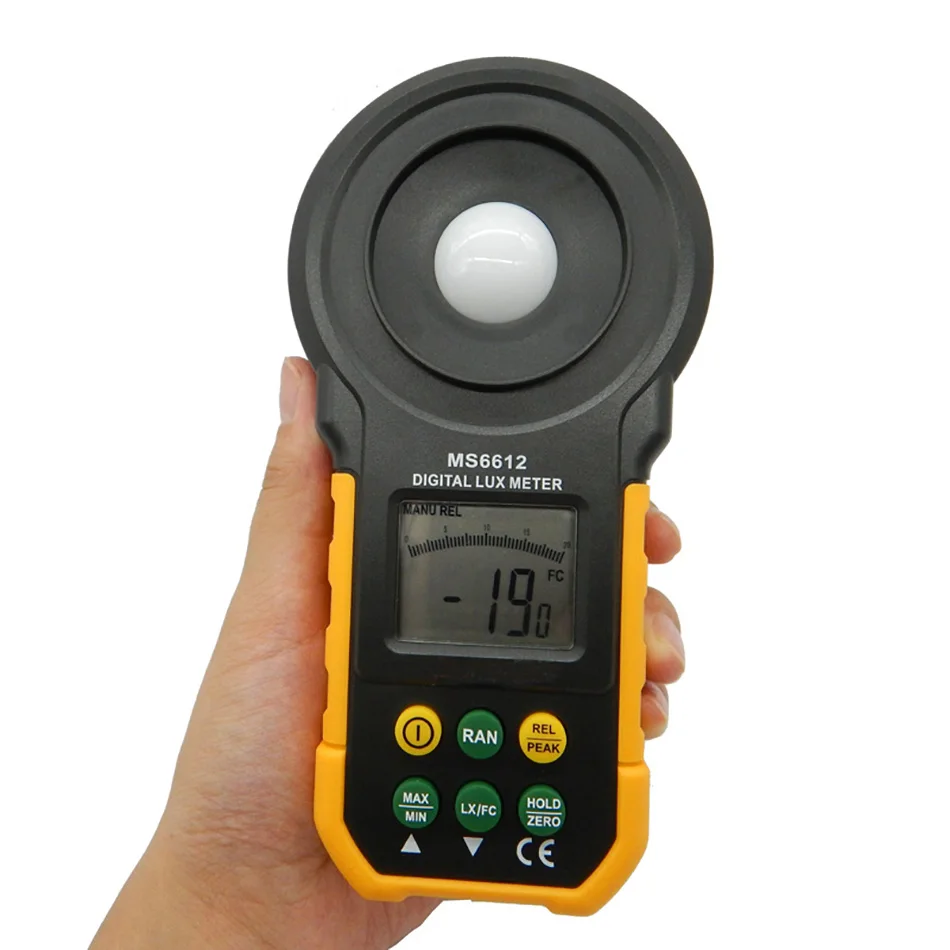 

Portable Illuminometer High Precision Digital Brightness Tester MS6612 Luxmeter Lux Gauge Lightmeter