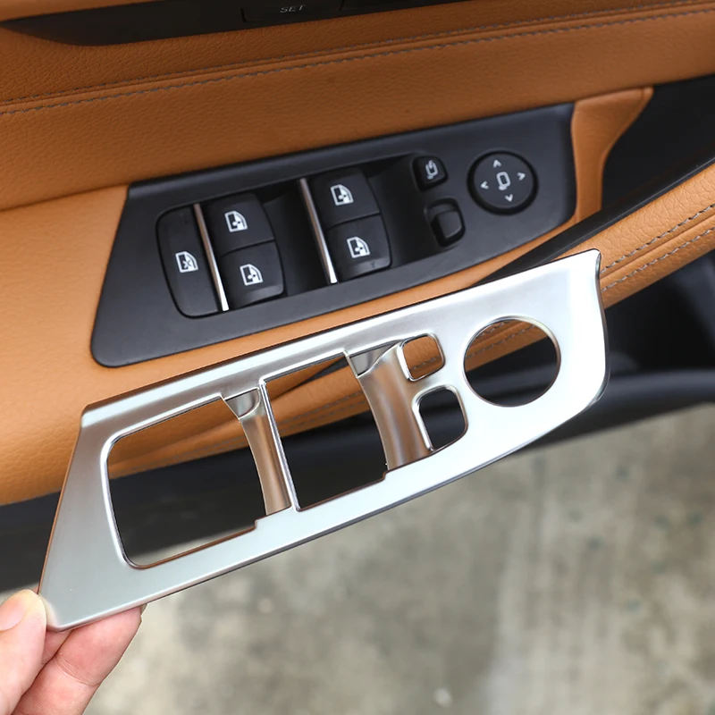For BMW 5 Series G30 2018 Car-Styling ABS Chrome Interior Window Lift Button Frame Cover Trim for Left hand driver LHD | Автомобили и