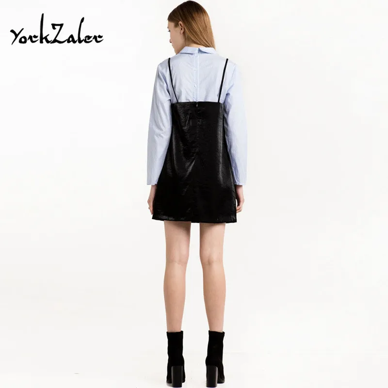Yorkzaler Sexy V воротник черный краткий брекеты юбка простые гладкие женщины|skirts
