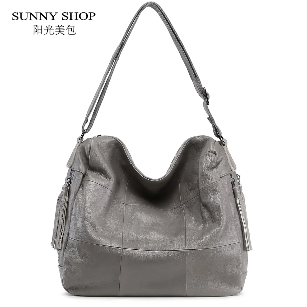 SUNNY SHOP, винтажные сумки из натуральной кожи, клетчатые сумки на плечо с кисточками, роскошные женские сумки, дизайнерские сумки А4