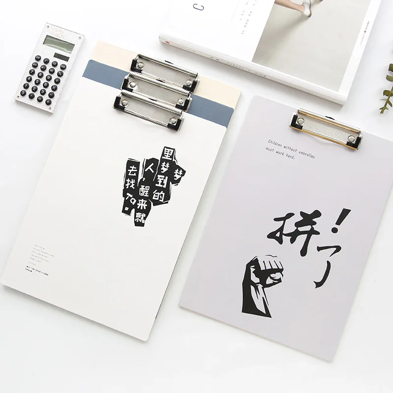 Кавайная папка клипса А4 симпатичная Студенческая для бумаг школьные и офисные