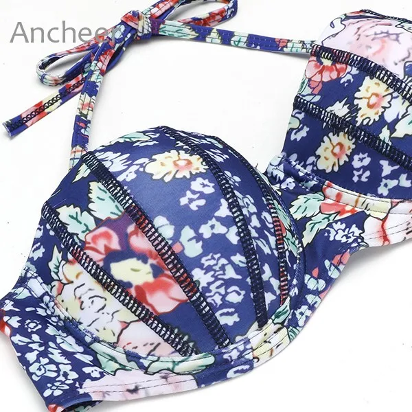 2018 Фирменная Новинка Лето сексуальное бикини из двух частей комплект женские