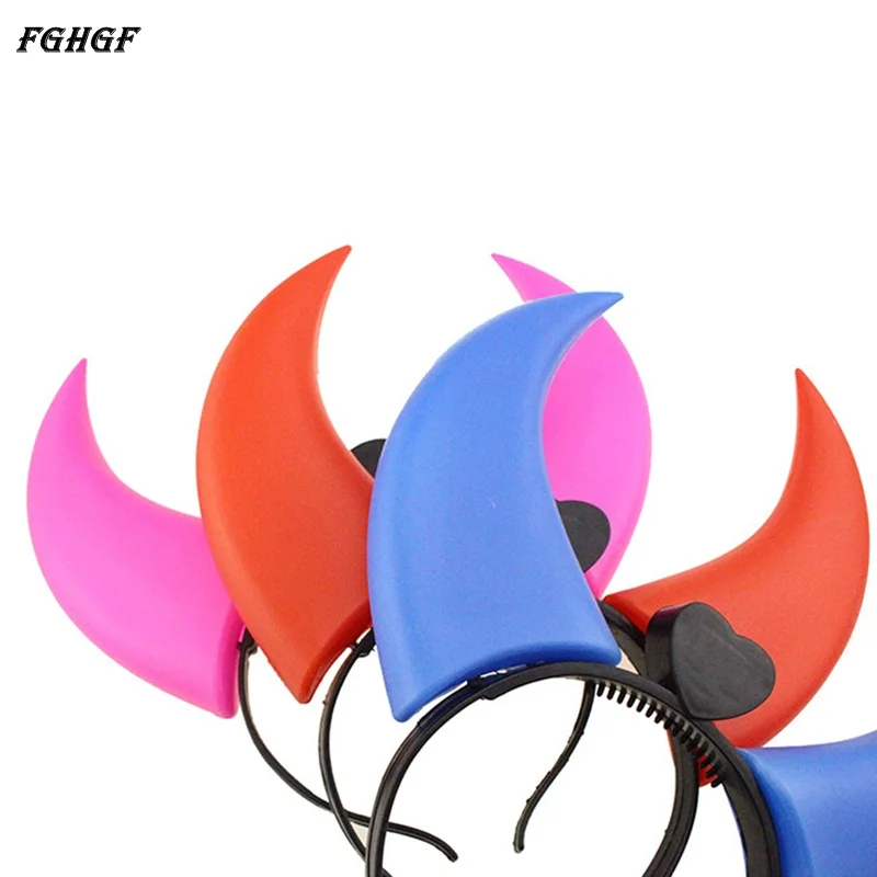 FGHGF 1 шт. Devil Horns светодиодный фонарик красочные костюмы на Хэллоуин вечерние