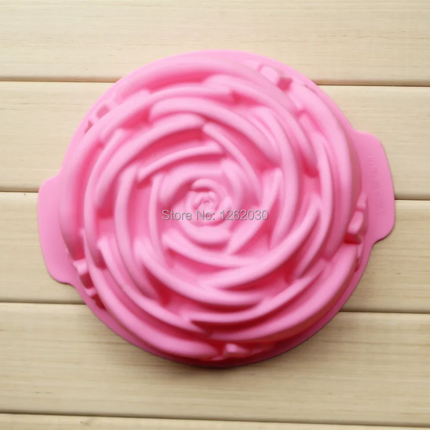 8 дюймов высокое качество 3d форма для торта в форме розы силиконовая выпечки
