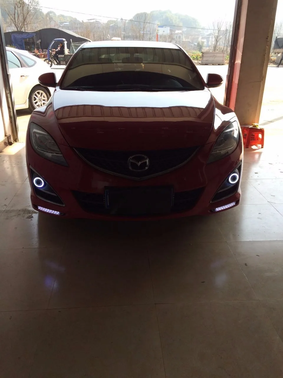 Qirun светодиодные противотуманные фары светильник дневные ходовые огни для Mazda 6