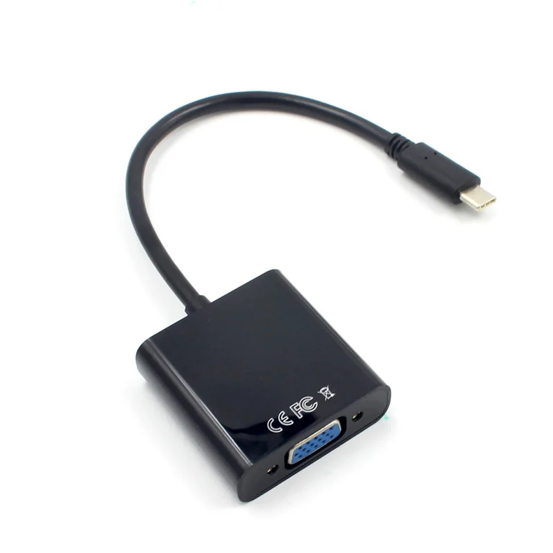Кабель-адаптер USB 3 1 Type C USB-C на VGA HD для Macbook Chromebook Pixel Laptop SGA998 | Компьютеры и офис