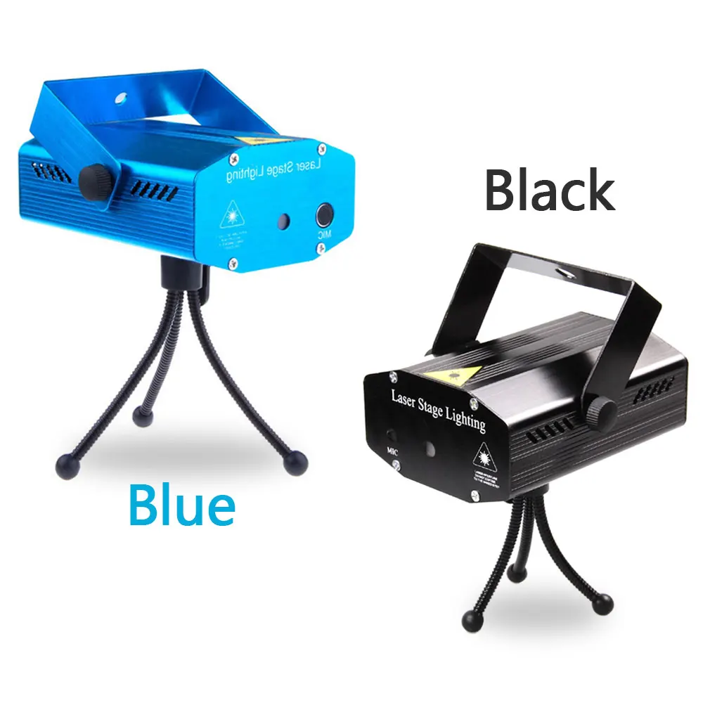 Портативный Мини светодиодный лазерный сцены проектор Эффект Освещение лампы