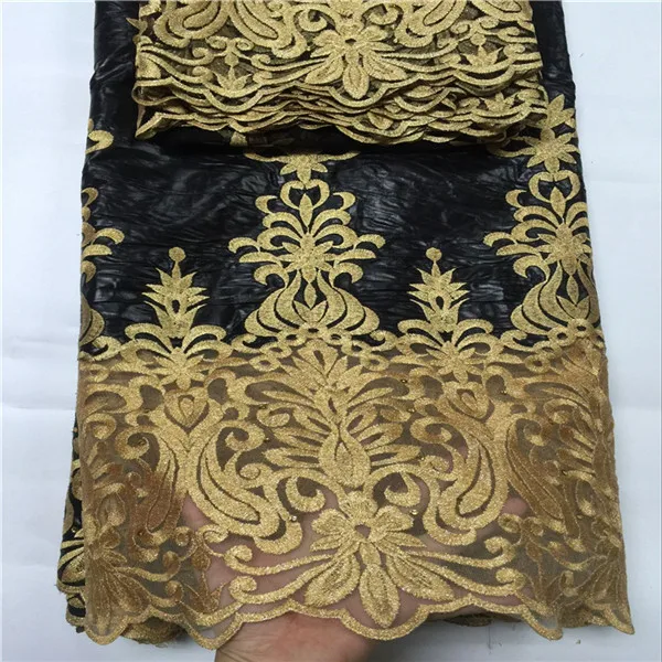 2018 Новая африканская кружевная ткань Гвинея базин богатая набор с 2 ярдами