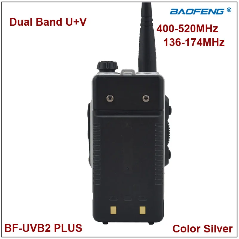 Baofeng Two Way Radio BF-UVB2Plus Walkie Talkie Dual Band UVB2 Silver Color w/Earpiece | Мобильные телефоны и аксессуары