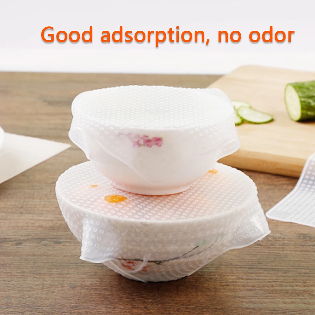 4 шт./компл. многоразовые силиконовые крышки многофункциональные для упаковки