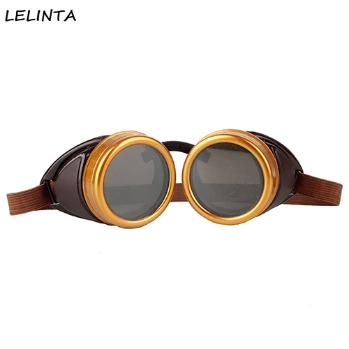 Yellow LELINTA новые модные стильные желтые стимпанк очки сварочные вечерние очки готические прозрачные очки Косплей - Цвет линз: Yellow