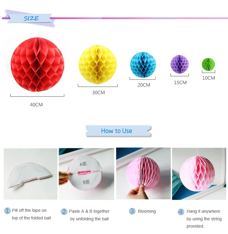 12 шт. 10 см декоративные пастельные бумажные шарики|decoration tissue|decorative tissue paperdecorative